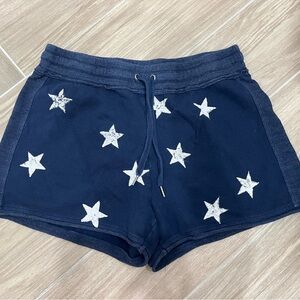 Splendid Navy Star-Patterned Women's Shorts